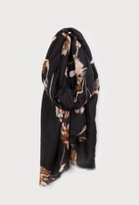 Caracol Foulard 6175 - Noir + Fleurs