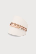 Caracol Bracelet délicats cuir - Rosé