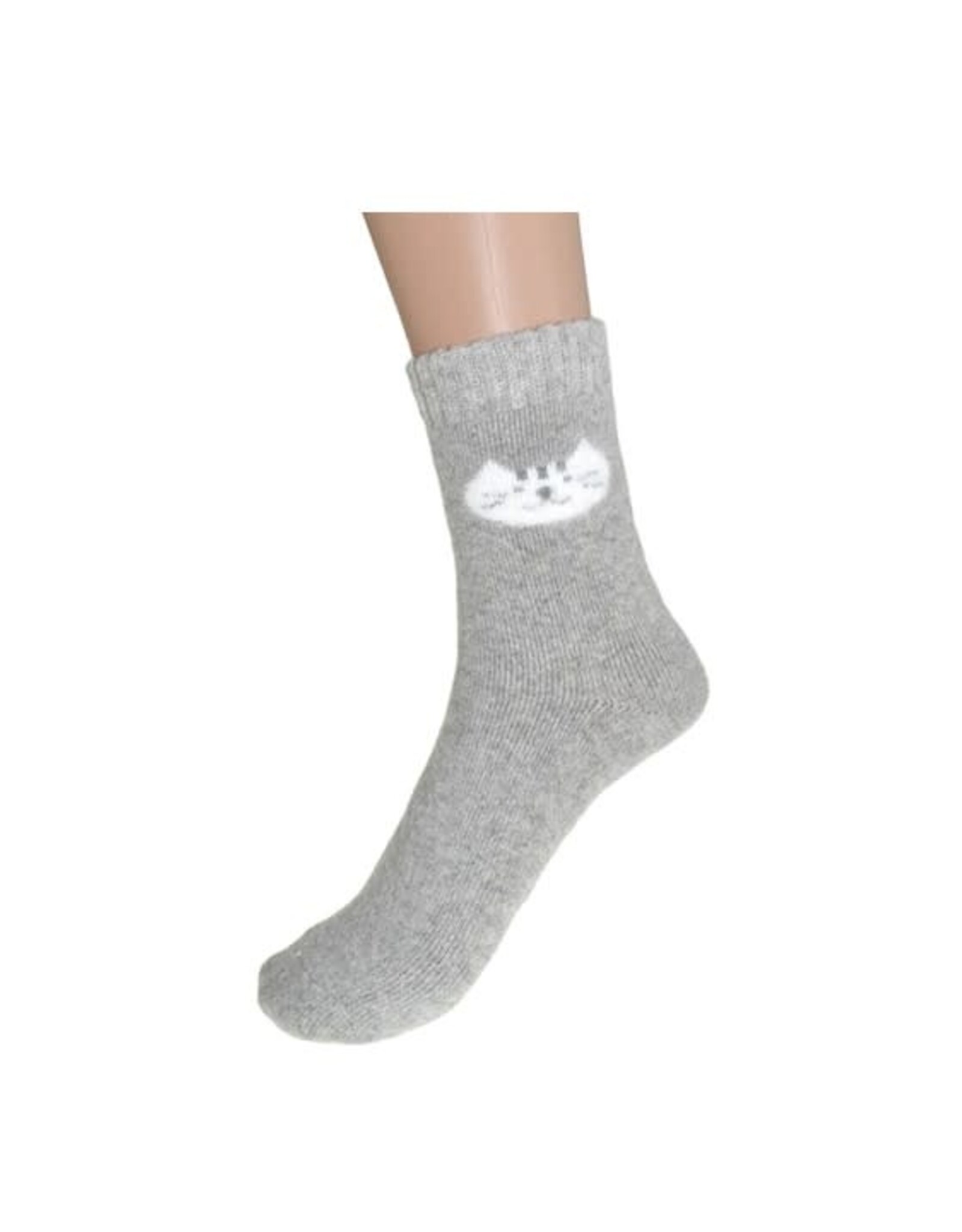 Bas face chat - Gris