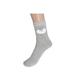 Bas face chat - Gris