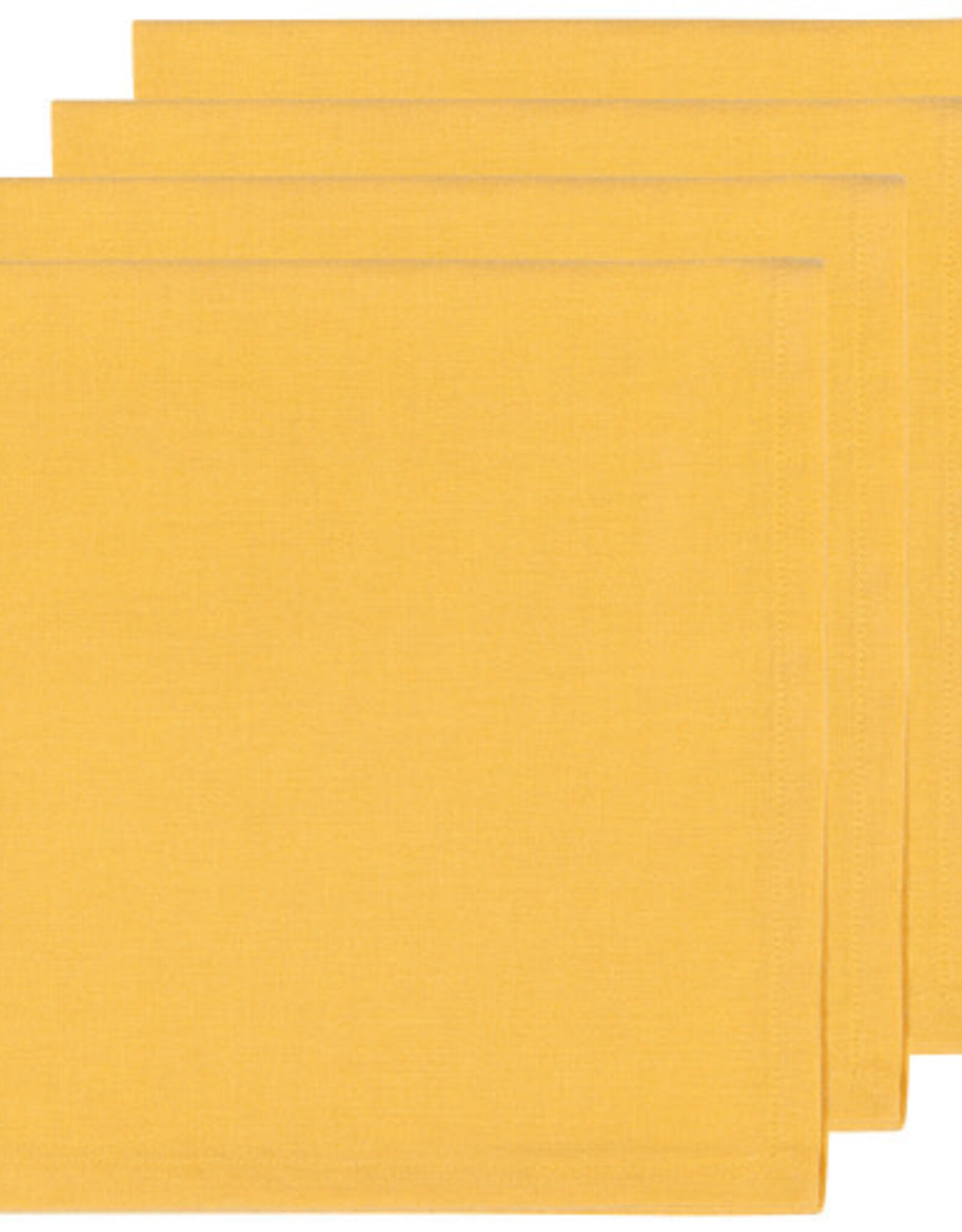 Ens. Serviette de table - Jaune miel