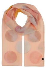 Fraas Foulard (Soie & Coton) ronds multi - Rose