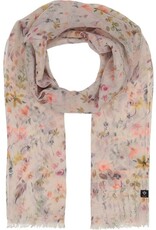 Fraas Foulard fleuri multi - Pêche pâle