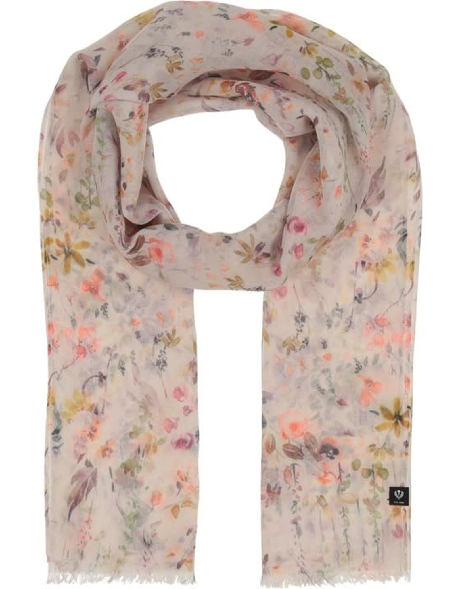 Fraas Foulard fleuri multi - Pêche pâle