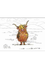 Napperon - Vache brune