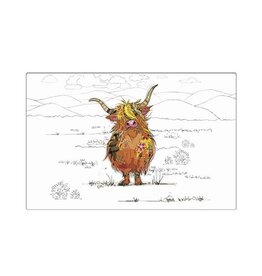 Napperon - Vache brune