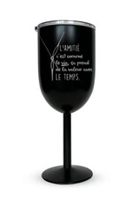 La maison du bar Coupe iso  - L'Amitié c'est comme le vin ...  (noir)