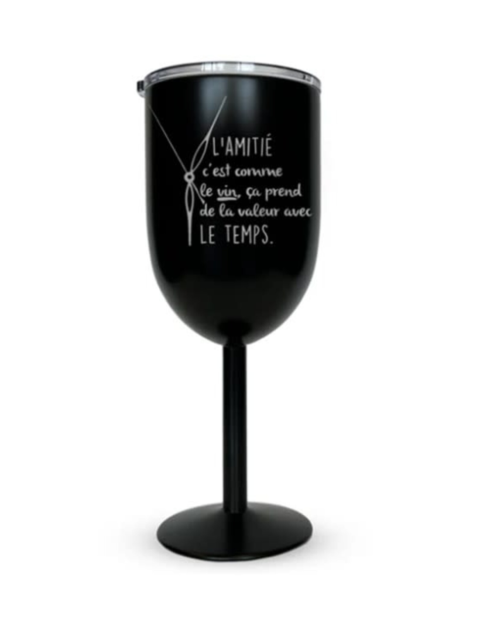 La maison du bar Coupe iso  - L'Amitié c'est comme le vin ...  (noir)