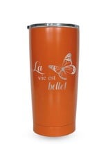 La maison du bar Tasse Tumbler  - La vie est belle ( Orange)