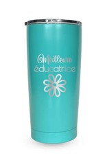 Tasse Tumbler  - Meilleure éducatrice ( Aqua )