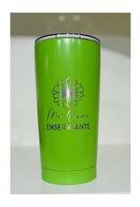 Tasse Tumbler  - Meilleure enseignante ( vert lime )