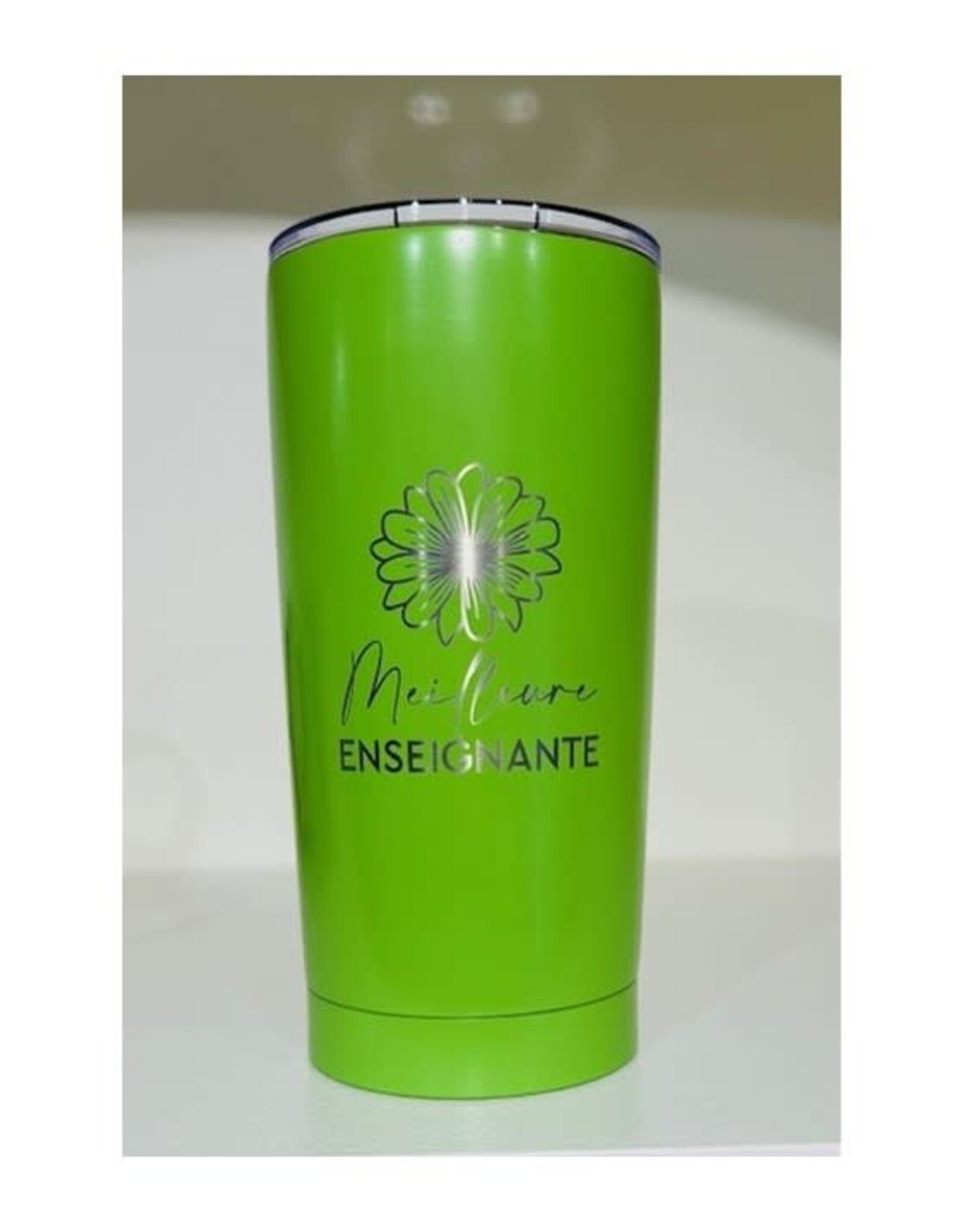 Tasse Tumbler  - Meilleure enseignante ( vert lime )