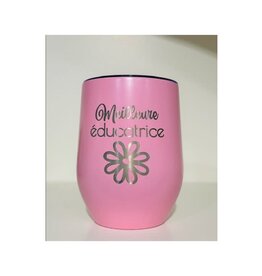 La maison du bar Verre thermos  - Meilleure éducatrice ( Rose)