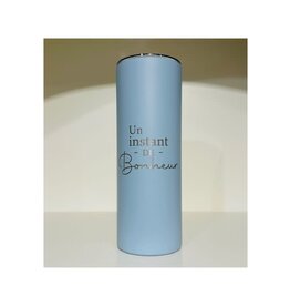 La maison du bar Verre thermos Hiball -  Instant bonheur  (bleu nuage)