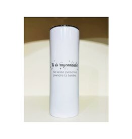 La maison du bar Verre thermos Hiball - tu es rayonnante (blanc)