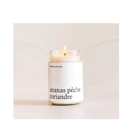 Marée Chandelles Bougie Ananas, pêche et coriandre   - 314ml