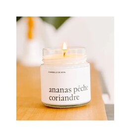 Marée Chandelles Bougie Ananas, pêche et coriandre   - 212ml