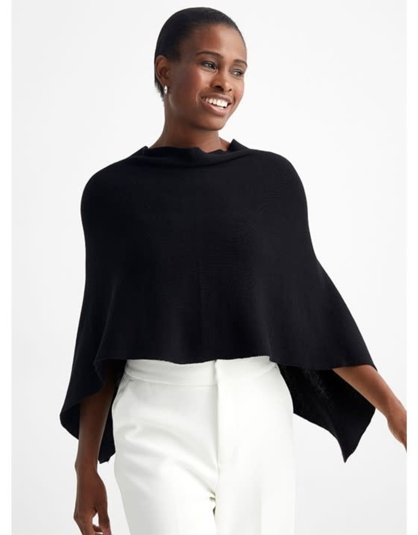 Poncho Capri - Noir