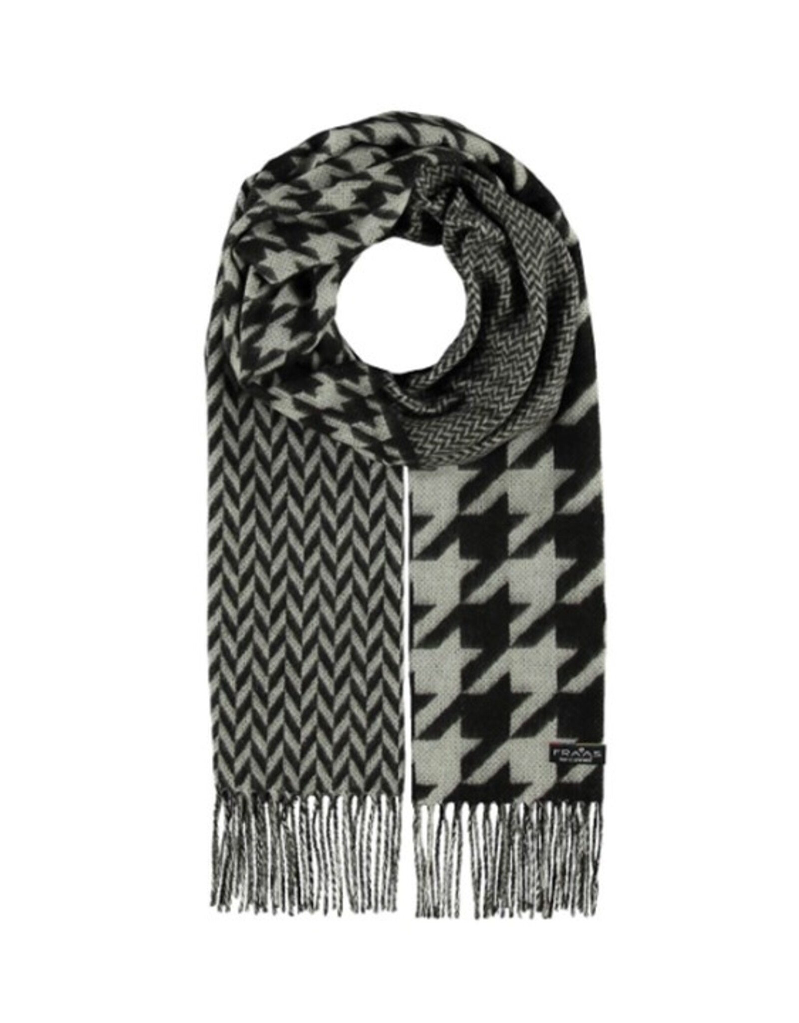 Fraas Foulard cashmink - Pied de poule noir