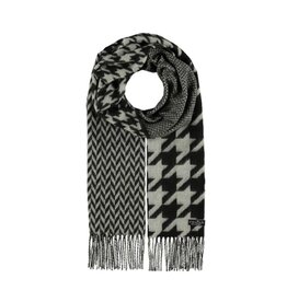 Fraas Foulard cashmink - Pied de poule noir