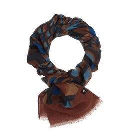 Fraas Foulard Géométrique  640021  - Bleu