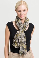 Fraas Foulard plissé - Fleuri kaki