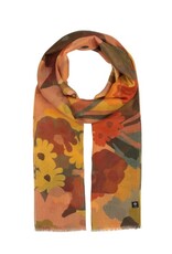 Fraas Foulard fleuri rétro  - Jaune