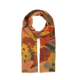 Fraas Foulard fleuri rétro  - Jaune