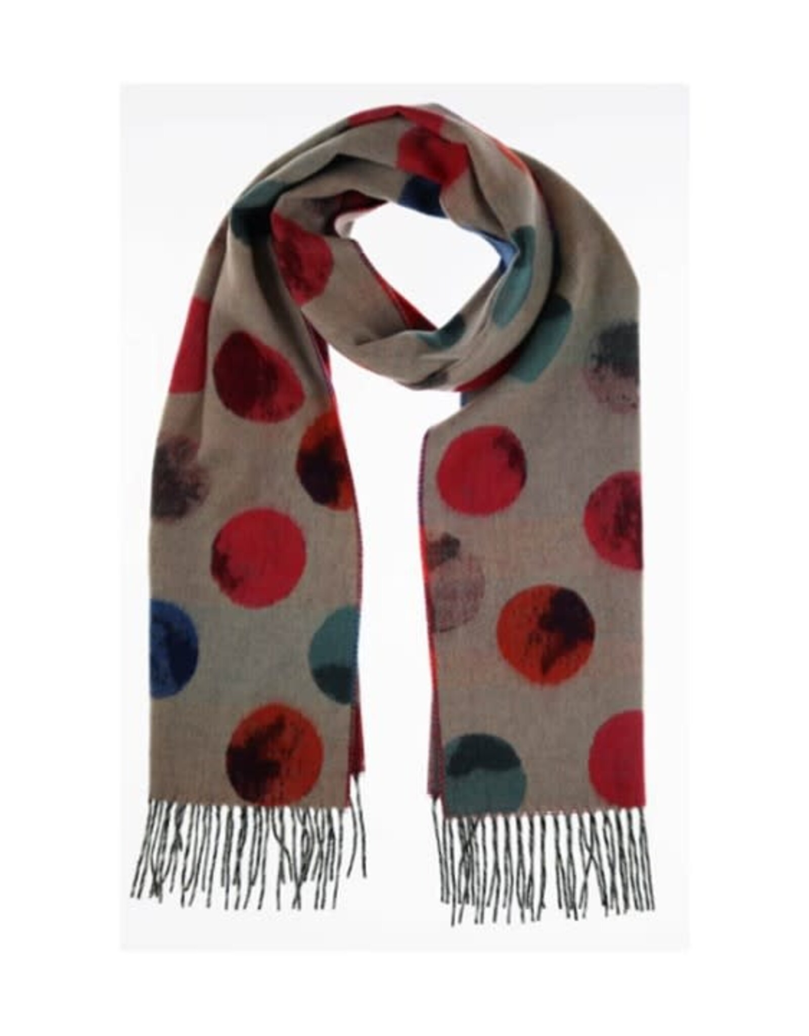Fraas Foulard Ronds multi - Beige