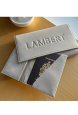 Lambert Étui passeport Atlas - oyster