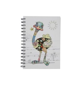 Petit cahier spiral - Autruche