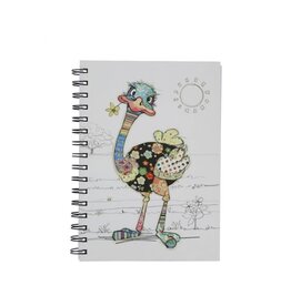 Grand  cahier spiral - Autruche