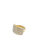 Pilgrim Bague Aspen + cristal - Or