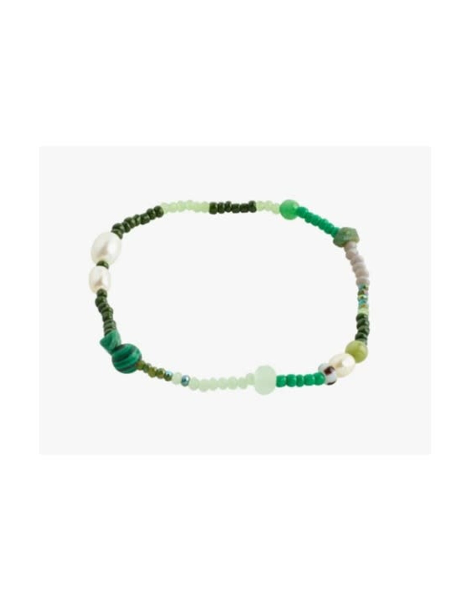 Pilgrim Bracelet élast- indiana Vert Foncé
