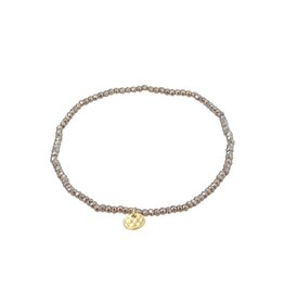 Pilgrim Bracelet élast. - Gris