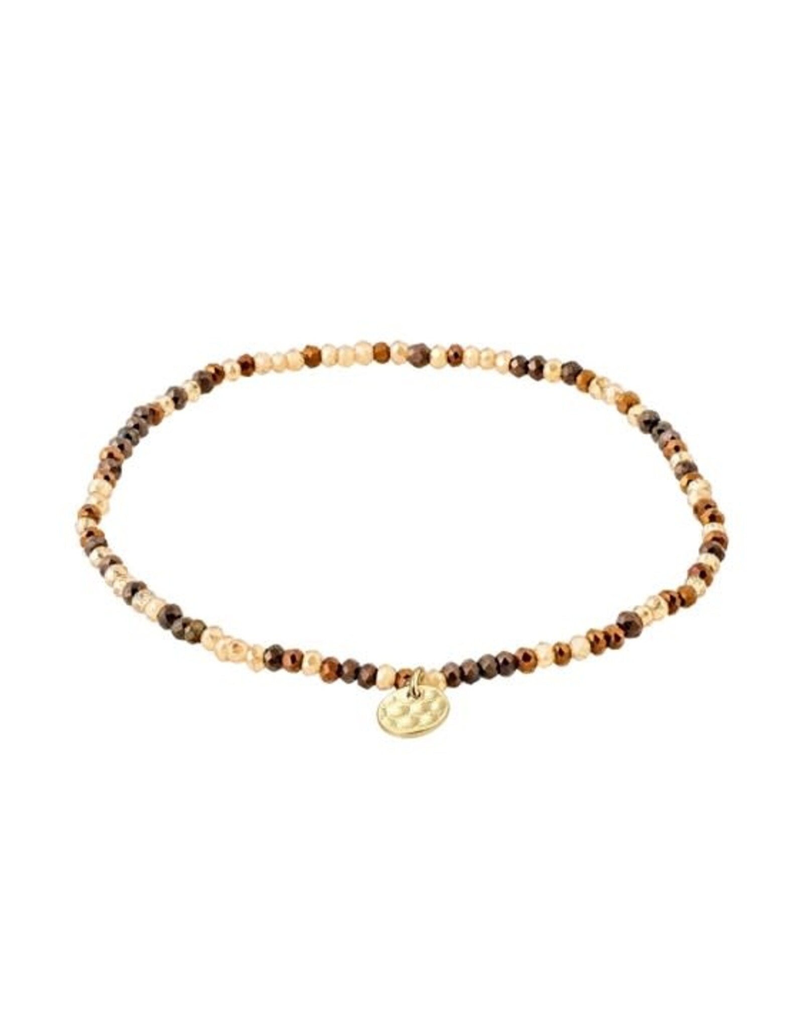 Pilgrim Bracelet élast. - Mix  Brun -Noir