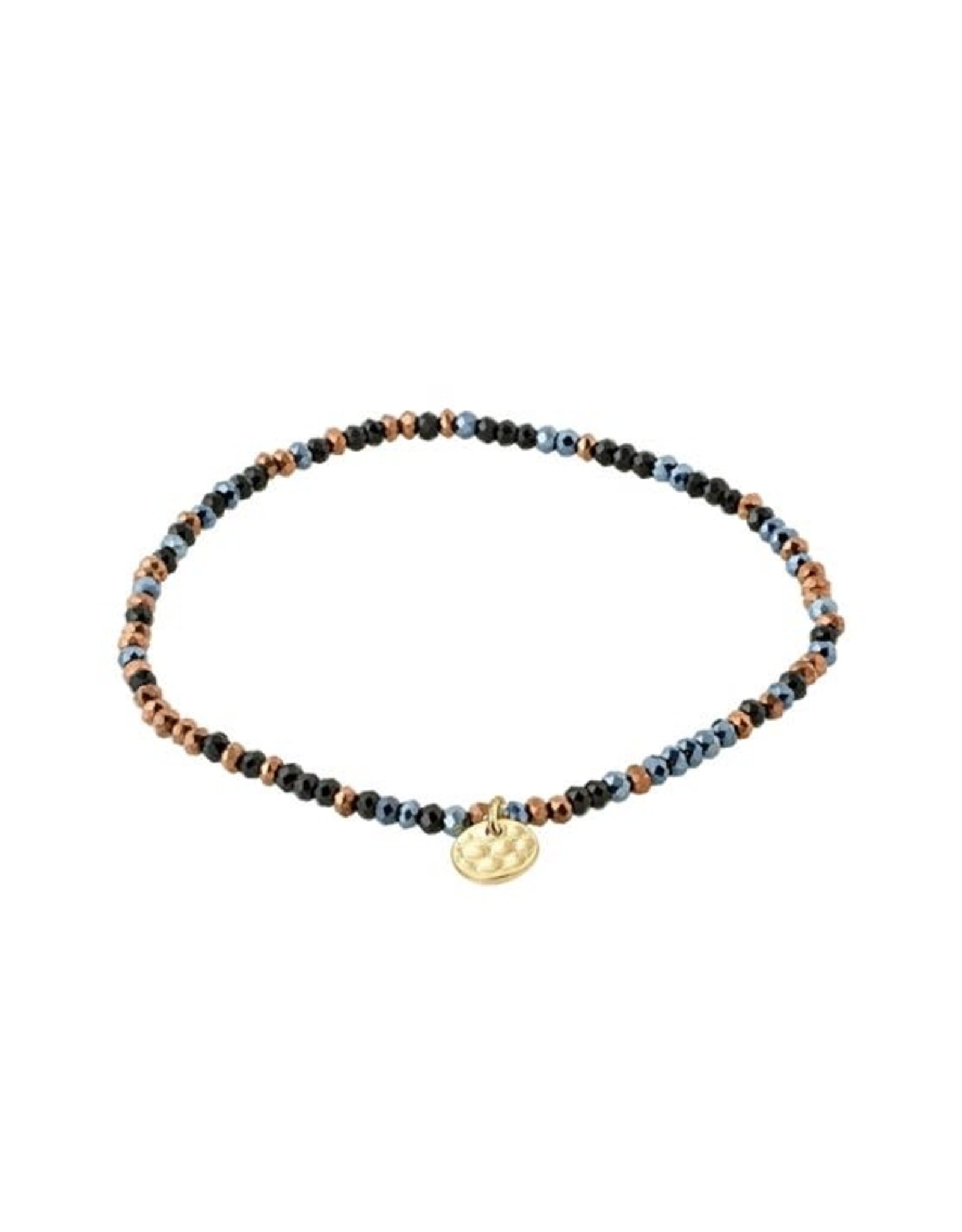 Pilgrim Bracelet élast. - Mix  noir