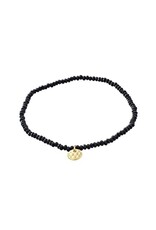 Pilgrim Bracelet élast. - Noir