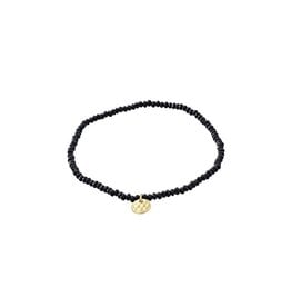Pilgrim Bracelet élast. - Noir
