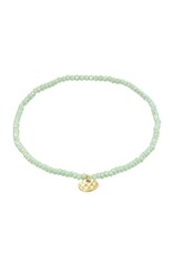 Pilgrim Bracelet élast. - Vert pâle