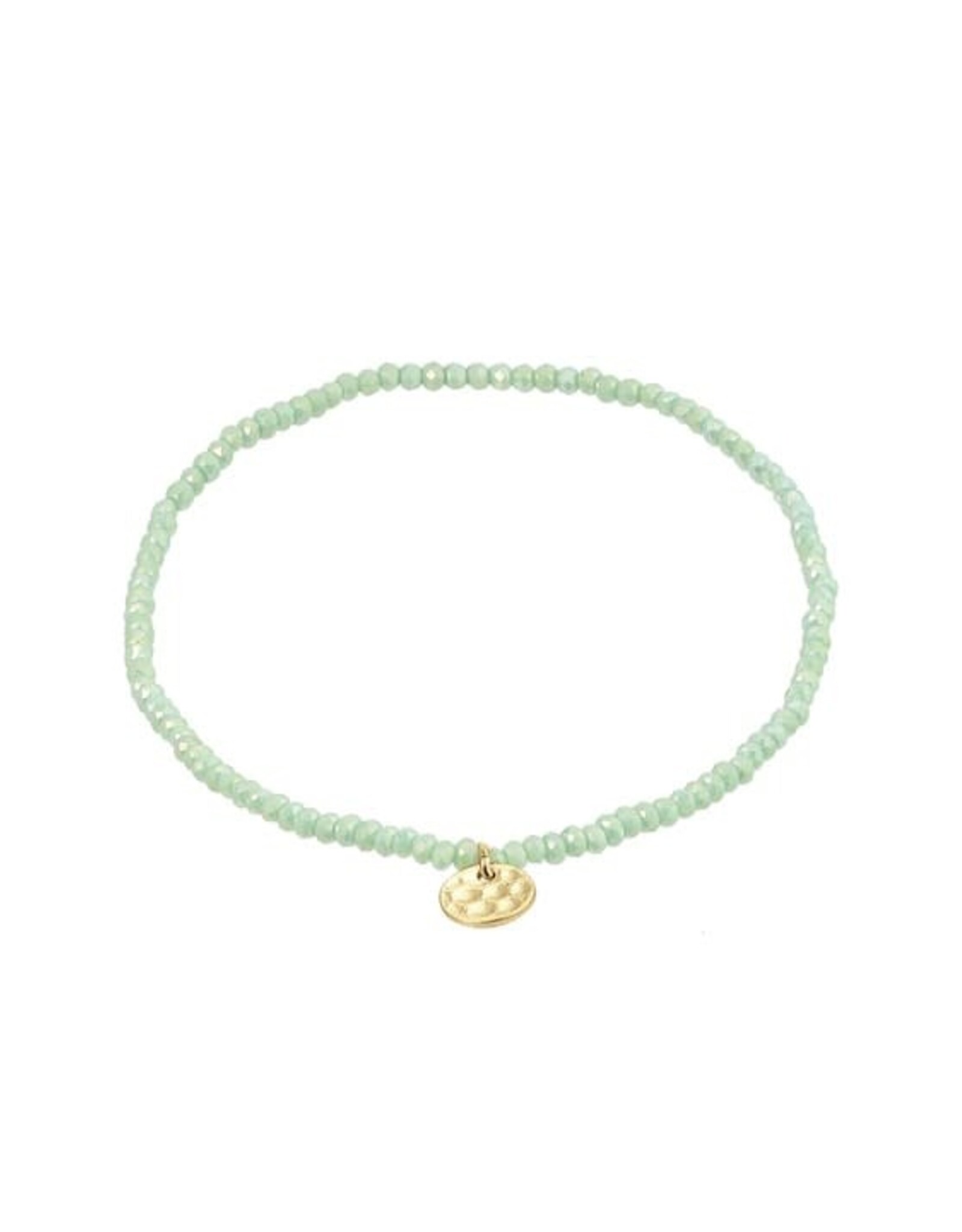 Pilgrim Bracelet élast. - Vert pâle