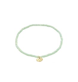 Pilgrim Bracelet élast. - Vert pâle