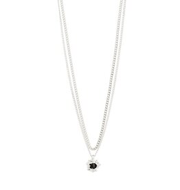 Pilgrim Collier Act Agate noir - SS