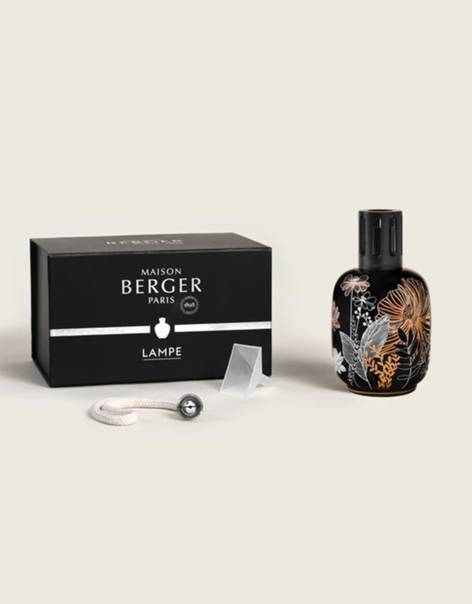 Maison Berger Lampe porcelaine végétale - Noire