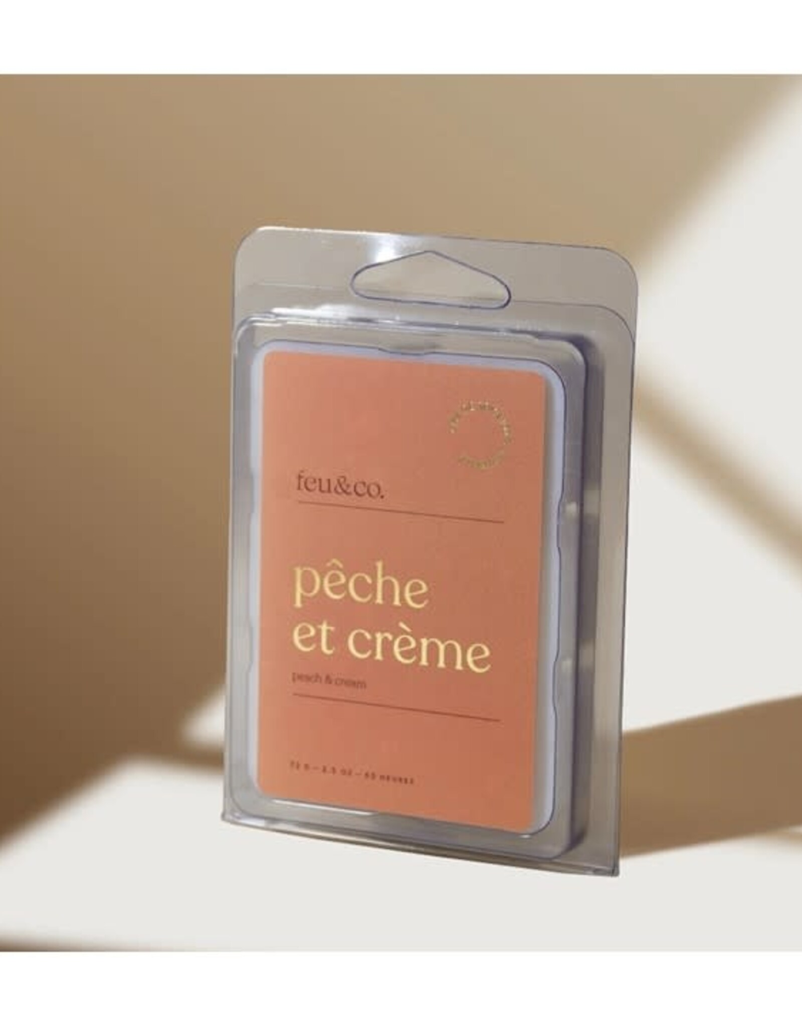 Feu & Co Cube de cire - Pêche et Crème