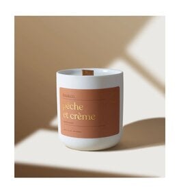 Feu & Co Bougie - Pêche & Crème