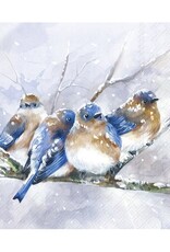 Serv. Table - Oiseaux bleus