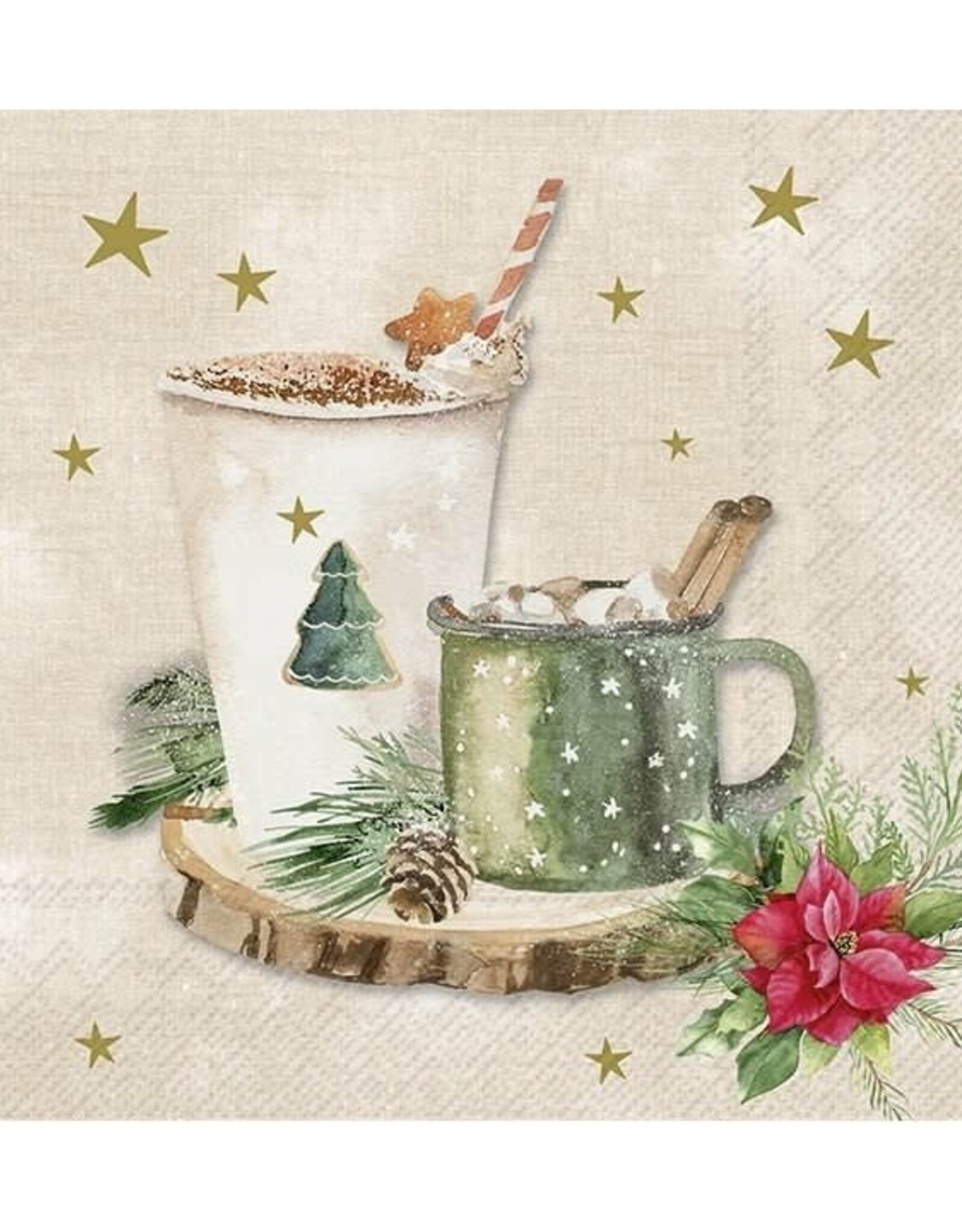 Serv. Table - Tasse café hivernale