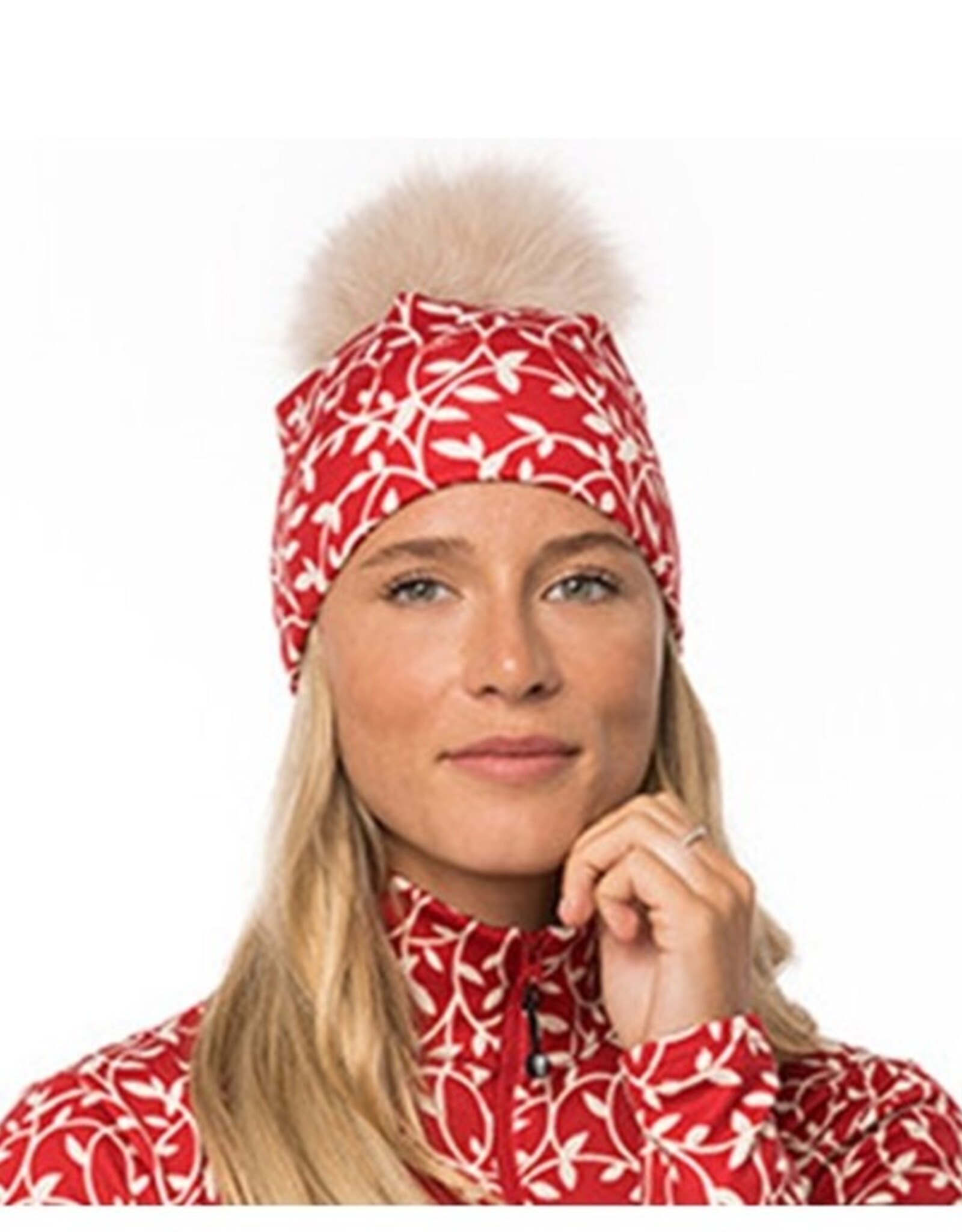 Autrement et Alors Tuque Olivia Rouge - Pompon Crème