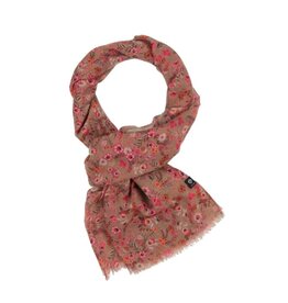 Fraas Foulard Petites fleurs- Camel